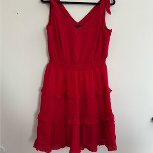 Red Sleeveless Dress